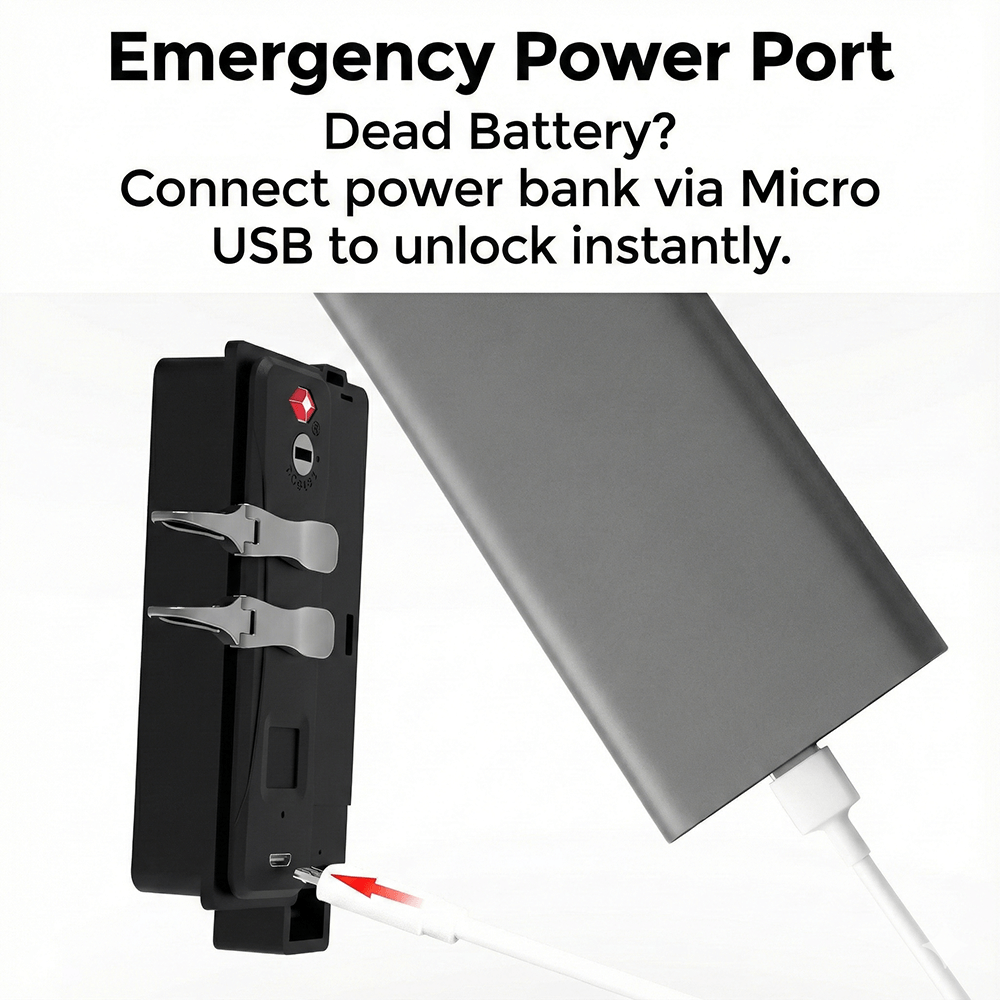 Smart Fingerprint TSA Luggage Lock Biometric Keyless Travel Security Secondary image