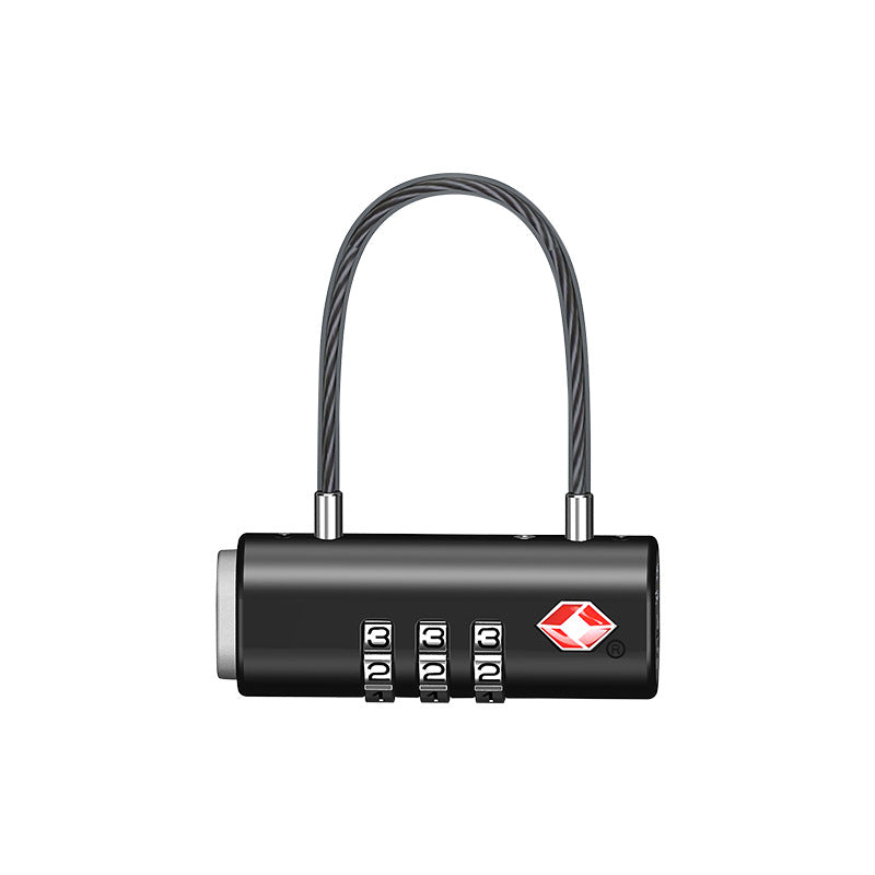 TSA Approved Luggage Lock 3 Digit Combination Travel Padlock Wire Cable Main image